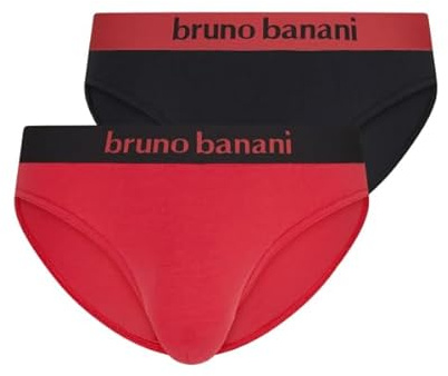 bruno banani 2er Pack Slip Flowing S - XXXL rubinrot 3159