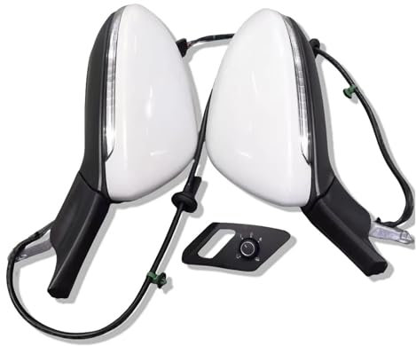 Kompatibel mit VW, Golf 7, Golf 7.5, Upgrade elektrischer Klappspiegel, elektrisch klappbarer Seitenspiegel mit Licht, 5GG 857 507 A + 5GG 857 508 A(2800mAh)
