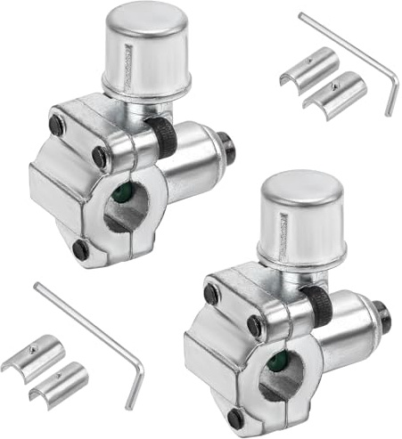 BPV-31 Piercing-Ventil & 2 Sechskantschlüssel & 4 Adapter, Metall-Kühlschrank-Leitungshahnventil für 1/4 Zoll, 5/16 Zoll, 3/8 Zoll Außendurchmesser, Kühlschrankrohre ersetzen TJ90BPV31 AP4502525
