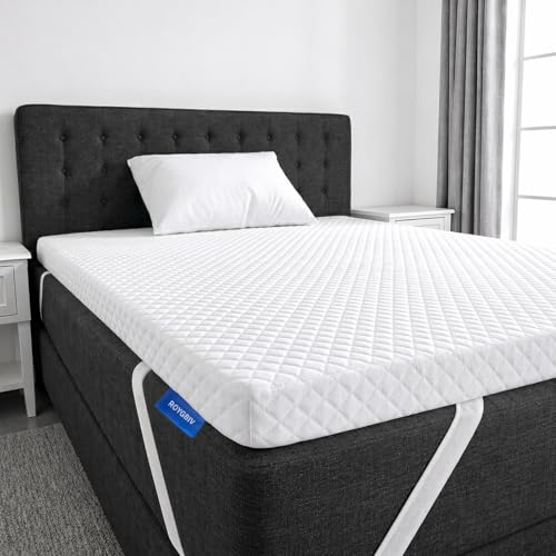 ROYGBIV Matratzentopper 90x190cm 7cm Gel Topper Memory Schaum H2/H3 | Oeko-TEX Zertifiziert Ergonomisch Waschbarer Bezug Atmungsaktiv Milbenabweisend Hypoallergen
