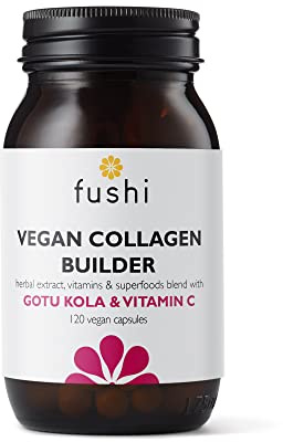 Fushi Vegan Collagen Booster, Vegan Amino Acids, with Vitamin C, E, Biotin, Copper and Botanical Extracts (120 Capsules)
