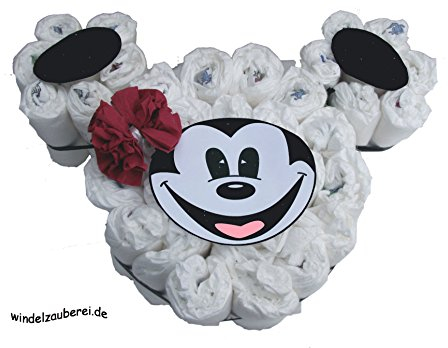 Windeltorte | Mickey Mouse | Windel | Geschenk | Small | 1 Stück