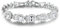 GULICX Bracelet Femme Fleur Princess Plaqué Platine Cubique Zircon CZ avec Elément Parfait Bijoux de Mariage,Soirée,Anniversaire