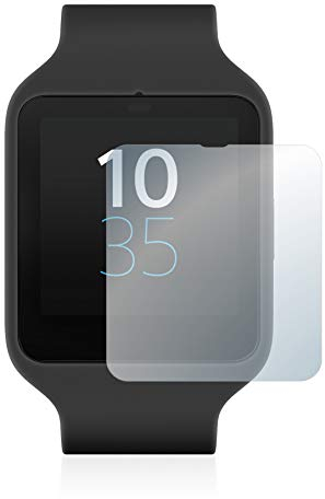 BROTECT Schutzglas für Sony Smartwatch 3 SWR50 Schutzfolie Made in Germany Panzer Folie Glas Displayschutz [Kratzfest 9H, Anti-Fingerprint]