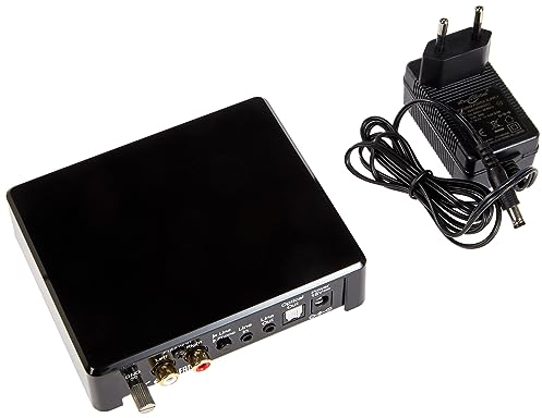 Pro-Ject Optical Box E Phono, Phono Vorverstärker mit A/D Konverter & Line In/Out (Schwarz)