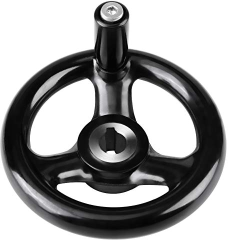 Volantino in bachelite 12 * 100mm, volantino in legno di bachelite fresato con tornio a 3 raggi, per sostituzione accessori