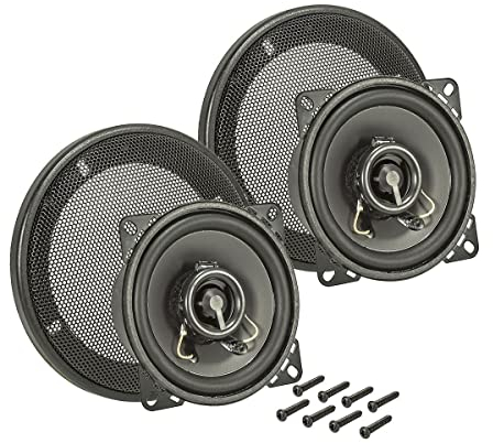 tomzz Audio 4000-005-1 TA10.0-Pro Lautsprecher Einbauset DIN 100 2-Wege Koax System mit Gitter 40 Watt RMS Polypropylen