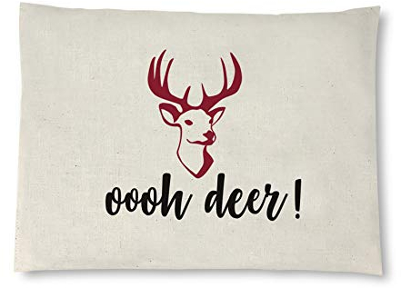 Reelax.me Kirschkernkissen, Körnerkissen für die Mikrowelle Oh Deer – lustiges kleines Geschenk für Männer, Frauen, Jäger & Jägerinnen - Geschenkidee als Kühlkissen oder Wärmekissen