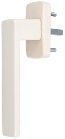 Aluminium Fenstergriff Quadrat, Farbe:Creme RAL 9001, Stiftlänge:30mm