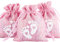 BETESSIN 24 Pz Sacchetti Battesimo Sacchetti Bomboniere Iuta Sacchetti Confetti Nascita Sacchetti Regalo per Compleanno Ragazza con Coulisse