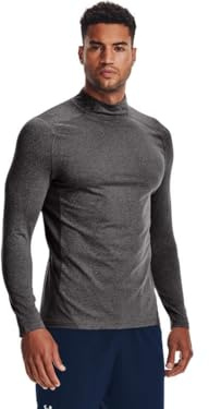 Under Armour Men's ColdGear Armour Fitted Mock, Grey, X-Large - Tall