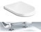 Ramm Toilettensitz mit Absenkautomatik Soft Close | WC Sitz aus antibakteriellem Duroplast mit Quick-Release-Funktion | Made in EU |kompatibel mit Roca Nexo| inklusive Befestigungsmaterial ( Standard)