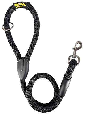 Guinzaglio per cani, corda di nylon spessa per cani di taglia media e grande. 100cm. Nero