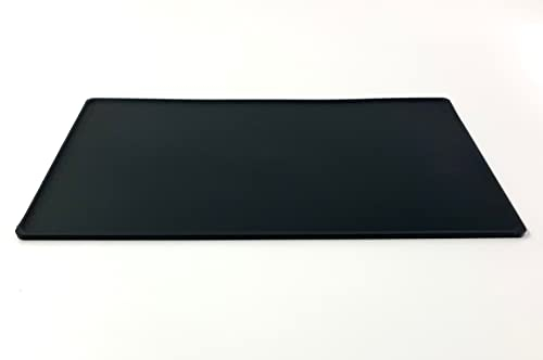 MC RISTORAZIONE Tagliere Nero da cucina Flessibile con bordo, certificato H.A.C.C.P, Misure 60x40, professionale, 1 pz Made in Italy.