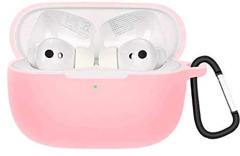 GIOPUEY Cilicone Case for HONOR Earbuds 3 Pro, Ultra-thin soft Cover, Slim-Fit,Anti-Fall,Not Easy to Dirty - Pink