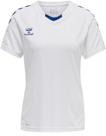hummel hmlCORE XK Poly Trikot Damen F9368 weissblau, S Damen