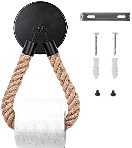 WANGCL 304 Stainless Steel Toilet Paper Holder Black vintage toilet roll holder Wall Mount for Bathroom Towel rack