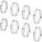 UNICRAFTALE 8 Stück 4 Größen 304 Edelstahl Gerillte Fingerring DIY Fingerring Set Runde Rillenring Komponenten 17.2/18.2/19.3/20.3 mm Ringkernrohling Für Inlay Ring Schmuckherstellung