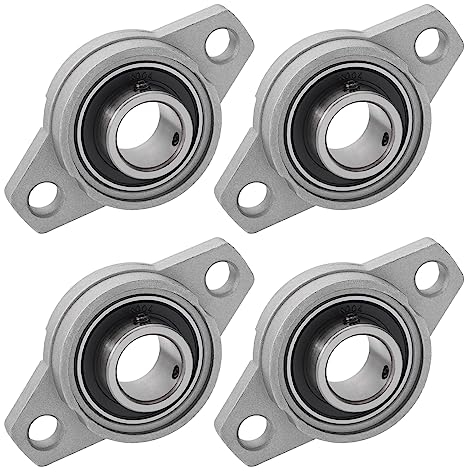 4 Stück Stehlager Gehäuselager Flanschlager Rhombische Flanschlager Selbstausrichtend Stehlager Kugellager Lagerblock Flanschlager Lagerblock (20mm Innendurchmesser)