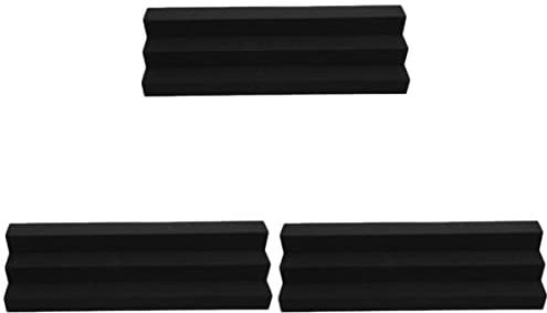 Milisten 3 Pezzi di Schiuma per Uffici Imbottitura Insonorizzante Ridurre Trapezoidale Ktv Riverbero Studi Audio Casa Tackable Finitura Acustica Assorbitore Cuneo Schiuma Trappole Angolari