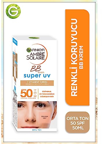 Garnier Ambre Solaire Color Protective BB Cream - Medium Tone 50SPF 50ML