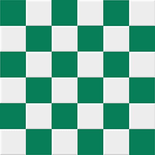 INDIGOS Fliesenaufkleber Fliesen matt - Grün - 30x30cm - Wandfliesen selbstklebend - Klebefliesen für Wand - WC, Bordüre Fliesenspiegel renovieren überkleben