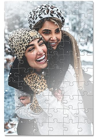 WHITE BOARD GAME Puzzle Personalisiert auf Methacrylat 20x30cm 60 Teile - Fotopuzzle mit Eigenem Bild - Foto e Originelles Geschenk