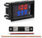 VooGenzek 0.28 LED Voltmetro Amperometro, Multimetro Digitale Rosso e Blu Tester di Tensione per Display, DC 0-100V 50A, con Shunt di Corrente da 50A, per Misuratore di Pannello Volt Amp Gauge
