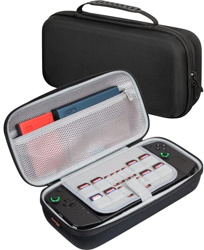 ButterFox Large Carrying Case for Lenovo Legion Go Handheld Fits Charger Bag for Large 65W Battery (Black/Grey)