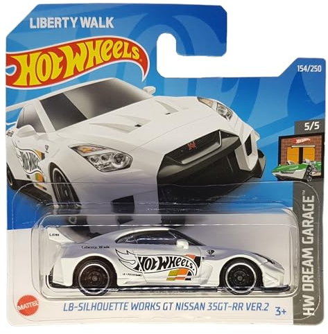 Hot Wheels - LB-Silhouette Works GT Nissan 35GT-RR Ver.2 - HW Dream Garage 5/5 - HCX49 - Short Card - Liberty Walk LBWK - Weiss - Mattel 2022