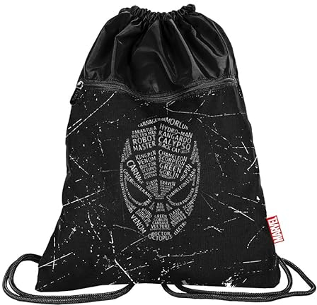 PASO Unisex Kids Spiderman Sporttasche mit Kordelzug, Mehrfarbig