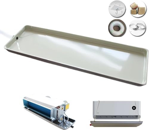 HWGANX Vasca di raccolta con scarico, vaschetta di condensa per condizionatori d'aria, perfetta per sistemi di pompe di calore split in interni e 73 cm
