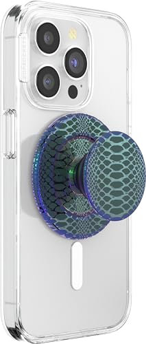 PopSockets Phone Grip for MagSafe with Kickstand, Magnetic Stand, Swappable Top, Secure Hold for iPhone MagSafe Cases, Phone & Tablet Grip - Scales