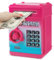 Yellcetoy Money Box for Kids Ages 3-12, Money Bank Piggy Bank for Girls Electronic Password Cash Coin Can Auto Scroll Paper Money ATM Password Money Safe Kids Birthday Xmas Gifts Deep Pink