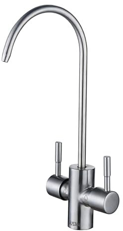 Rubinetto di prelievo per depuratori 2 Vie Shurity Primary 1/4” Acciaio Inox Satinato