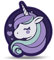 Belmil Patches mit Klettverschluss - kompatibel mit Schulranzen Comfy/Smarty (Purple Unicorn)