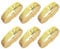 Sequin Headband Kit - 6PCS Elastic Sparkly Gold Sport Head Band Glitter Headband for Women