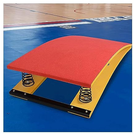 Generisch Profi-Gymnastik-Sprungbrett für Kinder, Hochsprungbretter mit Stahlfeder und Sprungpolster, für den Heimsportverein