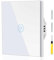Acmerota Interruptor de Luz de Pared Interruptor de Luz Táctil Interruptor Táctil Normal 1 Gang 1 Vía Interruptor de Luz Sensible al Tacto AC 110V-240V 10A 500W, No Requiere Cable Neutro (Blanco)