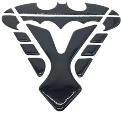 DINGYIG Motorrad Aufkleber Gas Tank Pad Schutz Abdeckung Aufkleber Motorrad Aufkleber(Glossy Black)