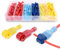 120pcs T-Tap Wire Connectors, t-taps quick splice wire terminal connectors, Insulated Male Quick Disconnect Spade Terminals Assortment Kit with Storage Case with Storage Case for auto wiring