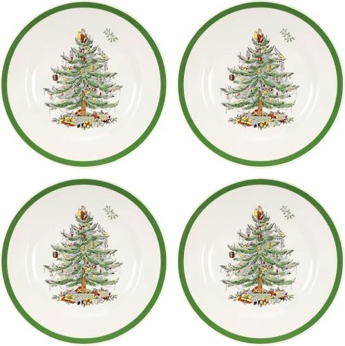 Christmas Tree 8 Salad Plate (Set of 4) by Spode