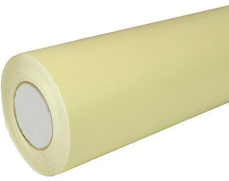 Unbekannt 5,08€/m² Rapid Teck® Matt Folie - 082 Beige - Klebefolie - 5m x 1,26m - Folie Matt Plotterfolie - Klebefolie selbstklebend - auch als Moebelfolie - Dekofolientage
