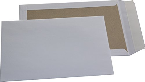50 St. C4 Papprückwand Versandtaschen weiß 120 gr. Kuvert Haftklebend Briefumschläge HK Briefhüllen