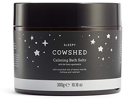 Cowshed Sleep Calming Bath Salts - 300g - Relaxing Sleep Bath Salts | Bath Sea Salt with Lavender Essential Oils of Melissa and Lemon Myrtle | Himalayan Salts for Women - Magnesium Bath Salt