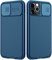 imluckies Case Compatible for iPhone 12 Pro Max, Slim Protective Case with Slide Camera Cover Protector, Camera Protection Case for iPhone 12 Pro Max 6.7 2020 (Blue)