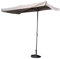 KG KITGARDEN - Parasol Balcón/Terraza UPF+50, Base No Incluida, 230x135x235cm, Gris