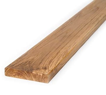 Terrassendielen aus Teakholz von BioMaderas®, 95mm Breite, 19mm Stärke (50 cm Länge)