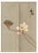 Hiseng Japonais Noren De Rideau de Porte Diviseur Tapisserie Fenêtre Rideaux Panneau, Tenture Décoration pour Chambre à Coucher Cuisine Restaurant Embrasure (Branche de Lotus,80x150cm)