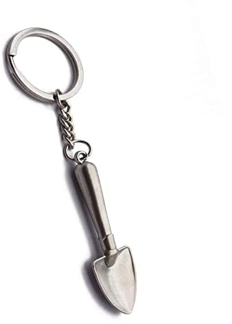 Juliyeh Pendant Spoon, Keyring Metal Shovel,Keychain Gadget,Key Pendant for Various Styles of Keys sivler S